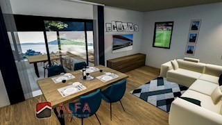 Croazia, Vodice, nuova costruzione, appartamento con tre camere da letto in vendita, due posti auto, vista mare
