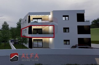 Croazia, Vodice, nuova costruzione, appartamento in vendita con due camere da letto, primo piano