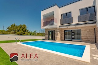 Croatia, Vodice, for sale is new modern semi-detached house with pool