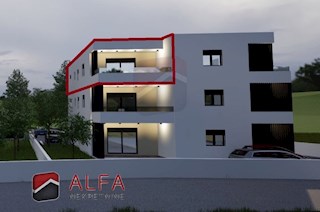 Croazia, Vodice, nuova costruzione, appartamento in vendita con due camere da letto, secondo piano