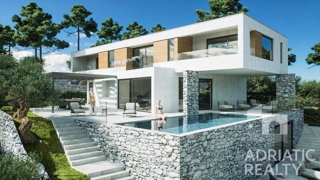 Vodice, villa moderna con wellness e vista panoramica sul mare