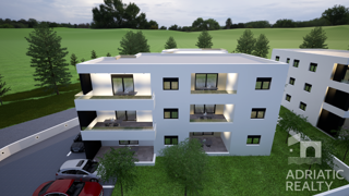 Vodice, appartamento in una posizione tranquilla con vista mare