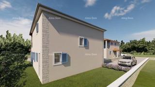 LIŽNJAN! VENDITA DI UNA CASA IN COSTRUZIONE CON PISCINA.