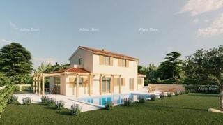 TINJAN – Casa in costruzione con piscina e ampio terreno nel cuore dell'Istria