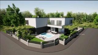 Liznjan, casa bifamiliare con piscina 120m2.