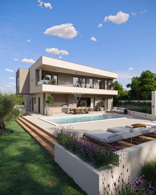 Rovinj, Istria – Villa elegante con piscina e garage vicino