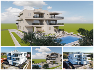 Umago, dintorni – appartamento in una moderna nuova costruzione con 3 camere da letto e piscina in comune