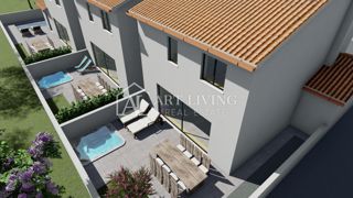 Istria, Umago, dintorni – Casa a schiera in posizione TOP – NUOVA COSTRUZIONE