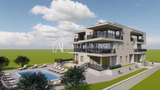 Umago, dintorni – appartamento di lusso con 3 camere da letto e piscina in comune
