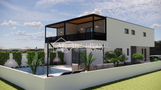 Istria, Umago, Dintorni - NUOVA COSTRUZIONE, moderna casa bifamiliare con piscina