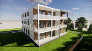 Istria, Umago, dintorni - ESCLUSIVO - lussuoso appartamento con tre camere da letto in un nuovo edificio con vista sul mare