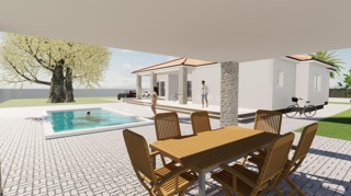 Nova prizemna samostojeća kuća s bazenom – Juricani, Umag