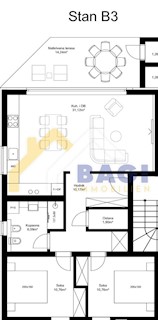 Appartamento Tar, Tar-Vabriga, 76,69m2