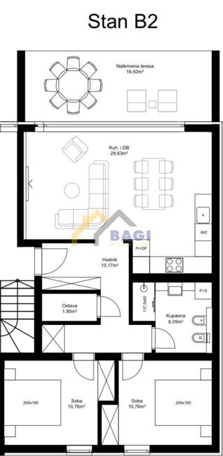 Appartamento Tar, Tar-Vabriga, 76,56m2
