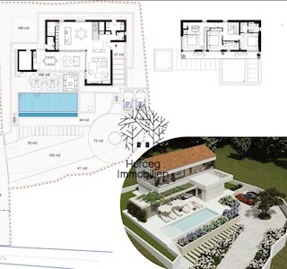 POREČ - Terreno edificabile con permesso e progetto pronto