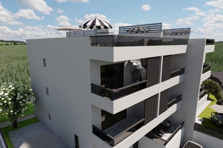 Attico con due camere da letto, terrazza panoramica e vista mare