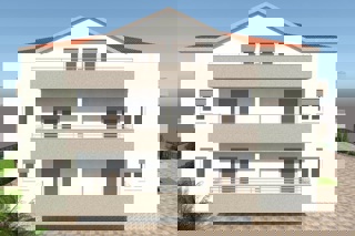 Moderno appartamento in un nuovo edificio con vista mare