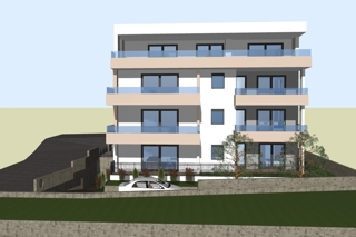 Appartamento con tre camere da letto e giardino in un edificio di nuova costruzione