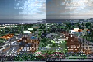 Complesso di ville con vista mare