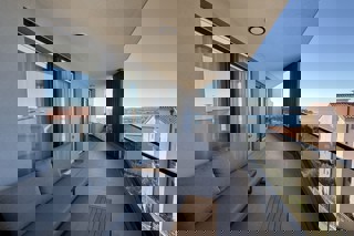 Attico con due camere da letto, vista mare e terrazza panoramica