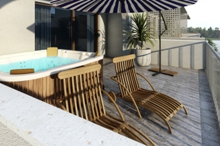 Appartamento in un nuovo edificio a Ciovo con vista mare