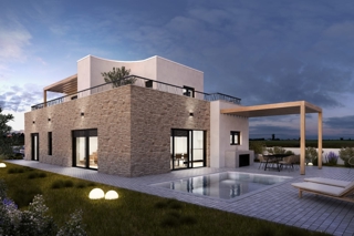 Casa unifamiliare di nuova costruzione con piscina e garage