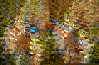 Autentica villa in pietra con vista mare