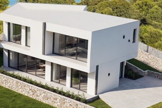 Terreno edificabile con progetto preliminare e vista mare