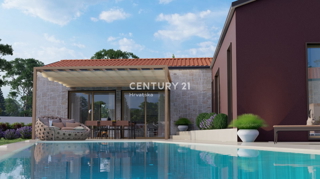 BADERNA, IN VENDITA SPLENDIDA NUOVA CASA AL PIANO TERRA CON PISCINA E VISTA SULLA NATURA