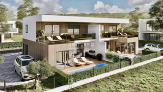 UMAG, BAŠANIJA, NUOVA VILLA DUPLEX A SOLI 250 METRI DALLA SPIAGGIA