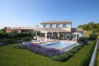 POREČ, 15 KM, TERRENO EDIFICABILE CON PERMESSO PER UNA SPLENDIDA VILLA MEDITERRANEA