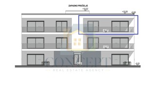 Poreč, dintorni, Appartamento al 2° piano di un edificio con ascensore e vista mare, a 7 km dal mare