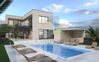 Pula, zona circostante, Moderna villa a 450 m dal mare con vista sui Brioni.