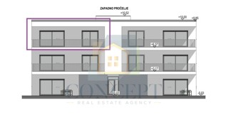 Poreč, dintorni, Appartamento al 2° piano di un edificio con ascensore e vista mare, 7 km dal mare