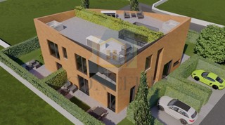 Poreč, dintorni, Appartamento al 1° piano con due camere da letto e terrazza sul tetto, a 3 km dal mare