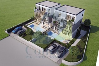 Poreč, dintorni, Casa doppia con vista panoramica sul mare