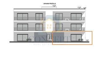 Poreč, dintorni, Appartamento al piano terra con giardino e vista mare, 7 km dal mare