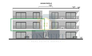 Poreč, dintorni, Appartamento al 1° piano di un edificio con ascensore e vista mare, 7 km dal mare