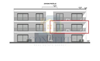 Poreč, dintorni, Appartamento al 1° piano di un edificio con ascensore e vista mare, a 7 km dal mare