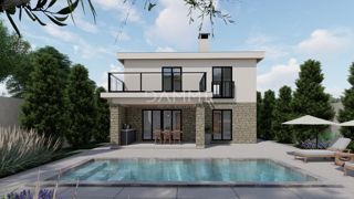 ISTRA, ŽMINJ - Casa moderna con piscina in ottima posizione