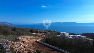 Labin, Rabac, terreno edificabile con vista mare