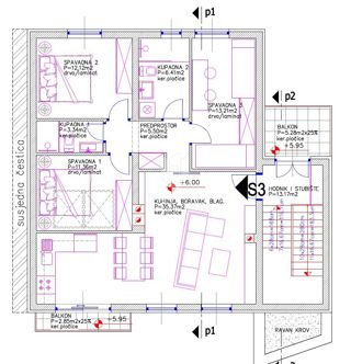 Nuovo e spazioso appartamento con 3 camere da letto e 2 bagni – zona Pola