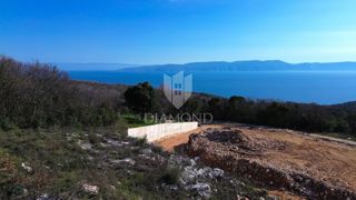 Labin, Rabac, terreno edificabile con vista mare 