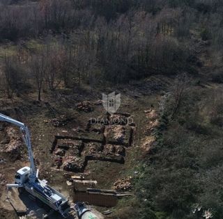 Labin, dintorni, moderna casa a un piano, nuova costruzione