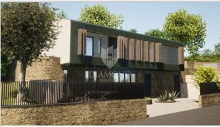 Albona, terreno edificabile con vista mare