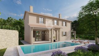 L'Istria centrale, casa di nuova costruzione con piscina