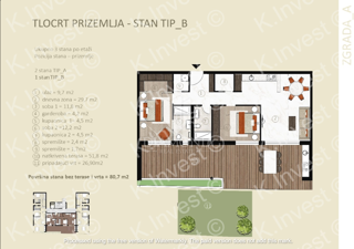 Appartamento Novigrad, 98m2