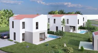 Lovreč – dintorni: Moderna casa di nuova costruzione con piscina