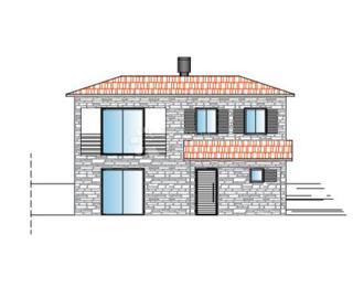 TERRENO CON CASA IN PIETRA, BELLISSIMA VISTA E PROGETTO PER CASA CON PISCINA