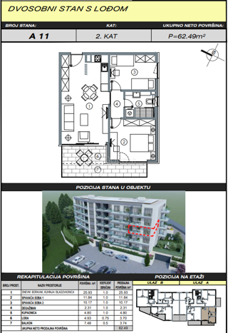 Allogio Makarska, 56,41m2